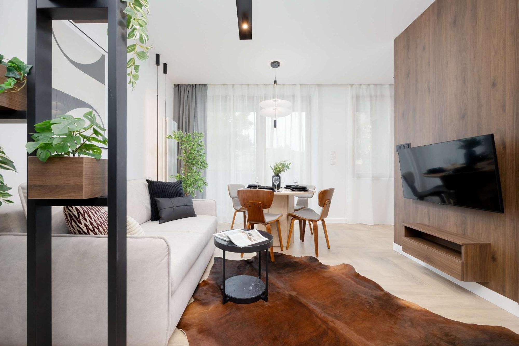 Apartment Sarmacka Wilanow With Parking, Sauna & Gym By Noclegi Renters Warszawa Exteriör bild